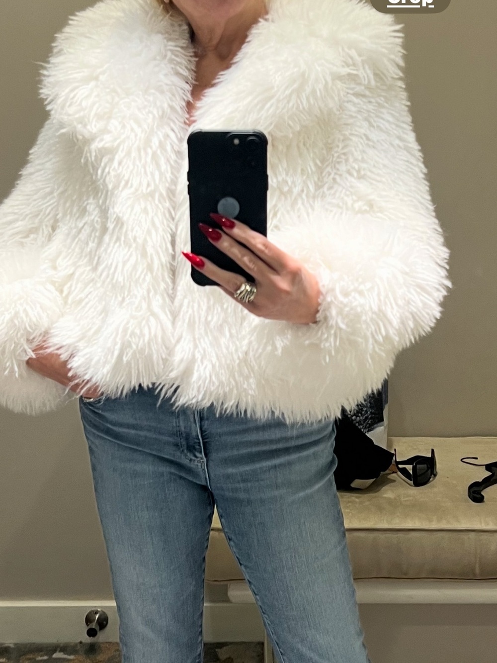 Cinq à Sept Faux Fur Faux Fur Coat  New with tags size medium